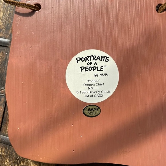 Ganz “NANA” Native American Pontiac Ottawa Chief Wall Plaque by Beverly Galvin - Picture 2 of 4